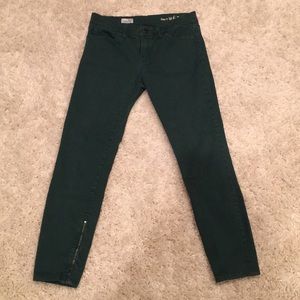 Dark Green Gap Skinny Jeans